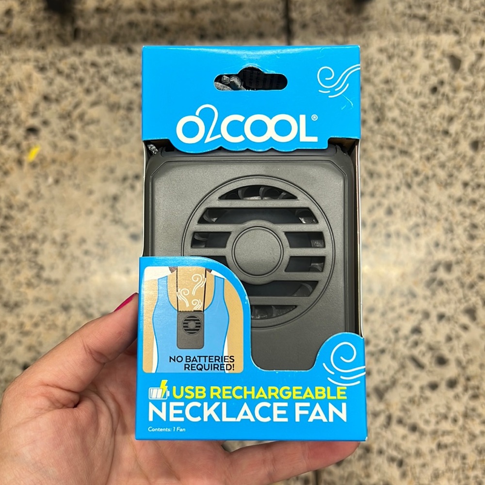 USB rechargeable O2COOL Necklace fan